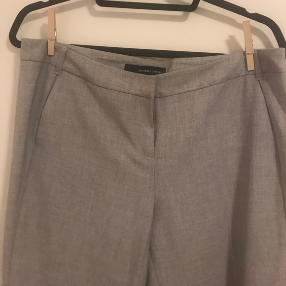 Amanda + Chelsea gray/tan pants - Picture 6 of 7